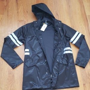 Mens high quality windbreaker jacket hoodie M new
